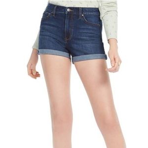 Abercrombie High-Waisted Dark Wash Jean Shorts